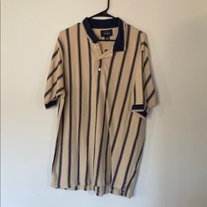Ivy Crew vertical striped polo